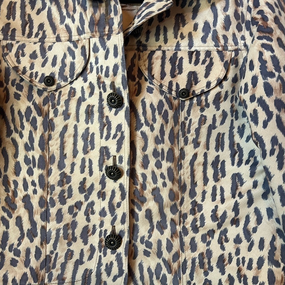 Vintage Painted Pony Leopard Jacket size SP - Picture 2 of 9